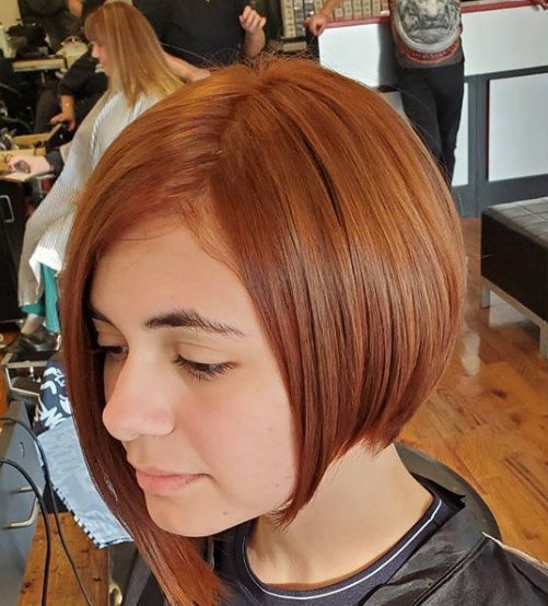 Cute Shaped Crop hairstyle for thick hair short