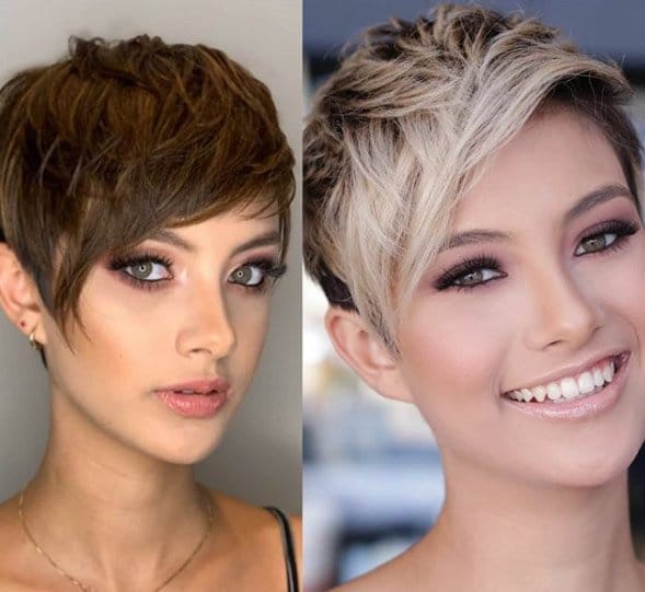 Dirty Blonde Pixie with Bright Highlights