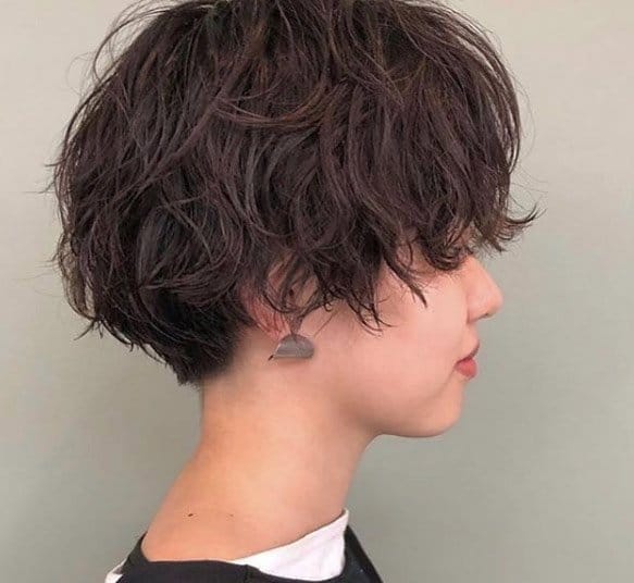 Short Wavy Thick Haircut with Messy Layers