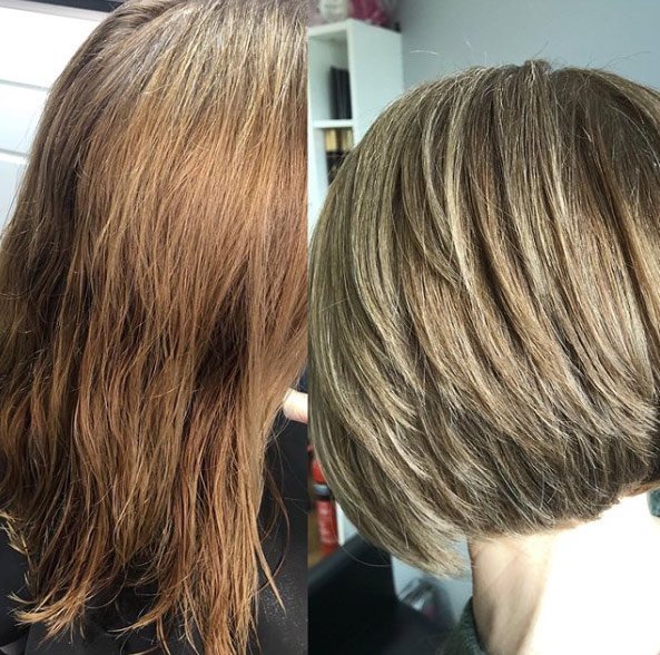 Tousled Razored Bob short hairstyles for thick hair