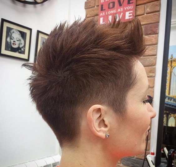 Pixie  Haircut with Spiky Crown