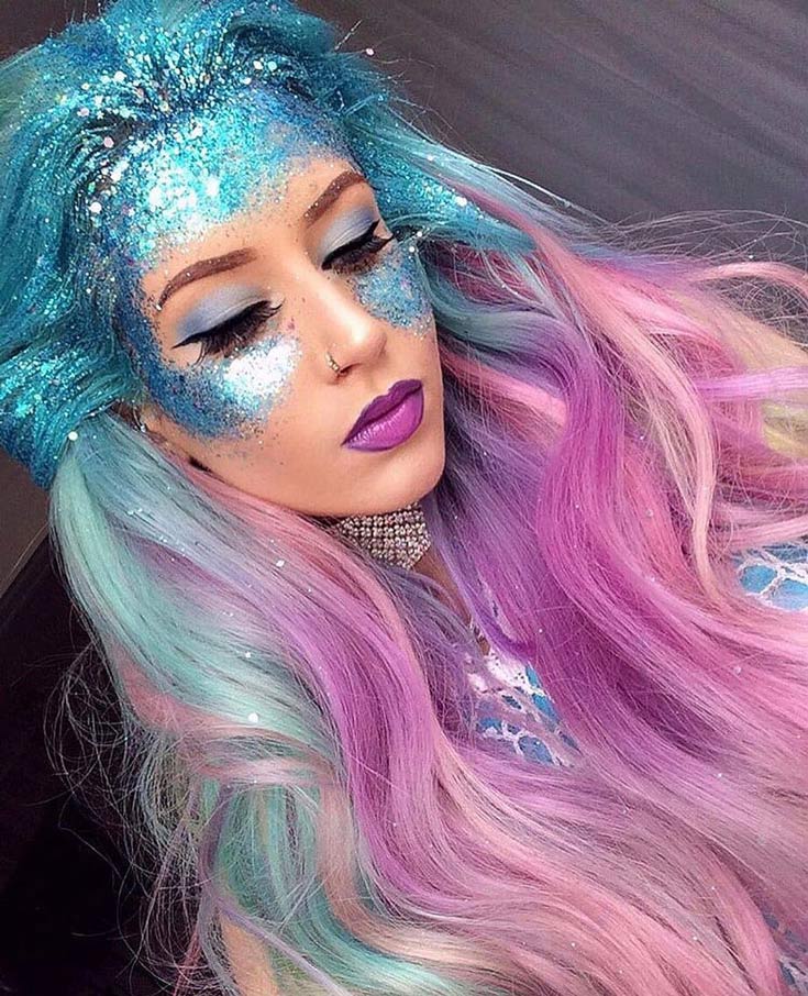 Colorful Mermaid Hairstyle