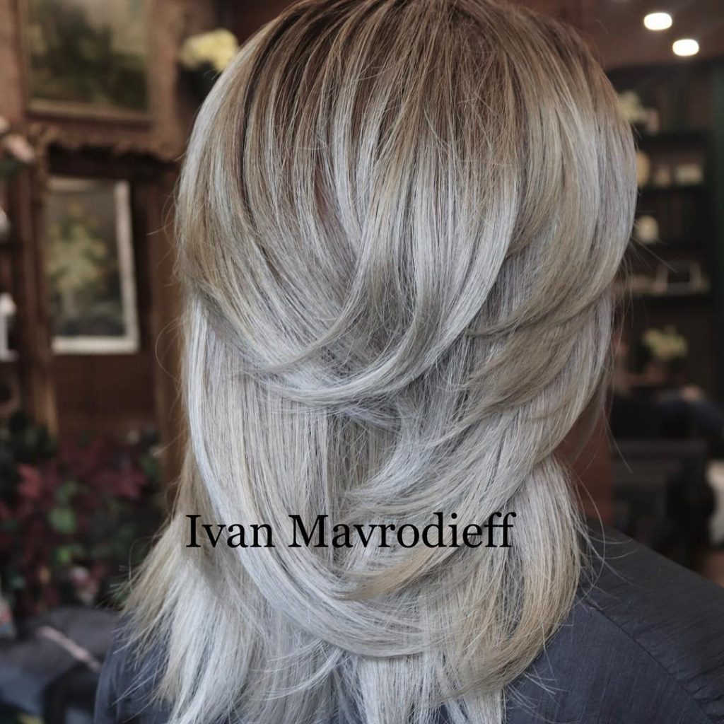 Low Maintenance Hairstyle for Thin Grey Hair