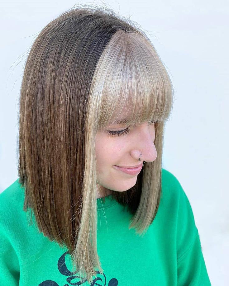 Straight Across Bangs For Straight Hair