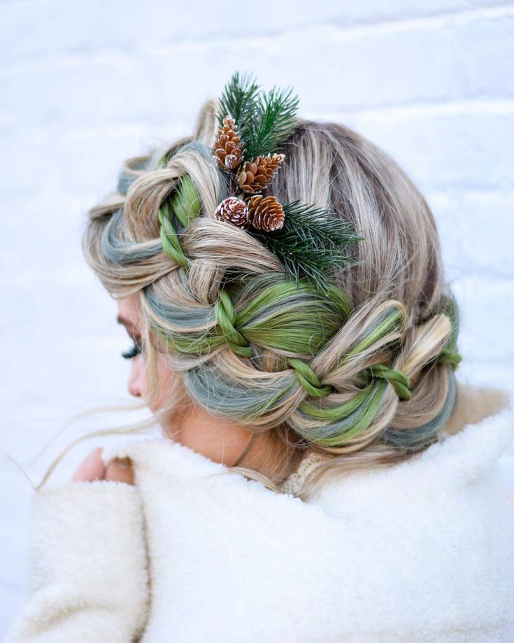 Braid Crown party updos