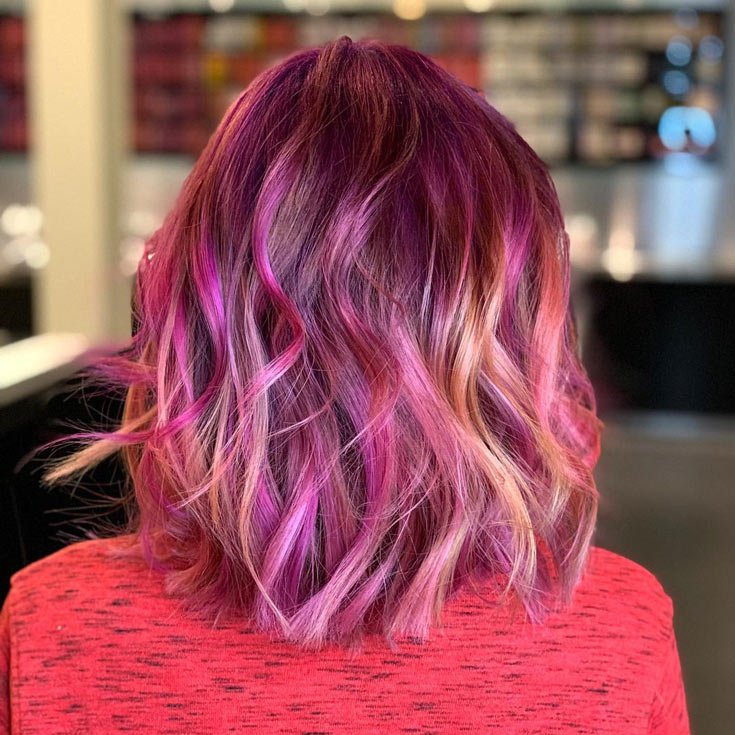 A Modern Rainbow Bob Cut 