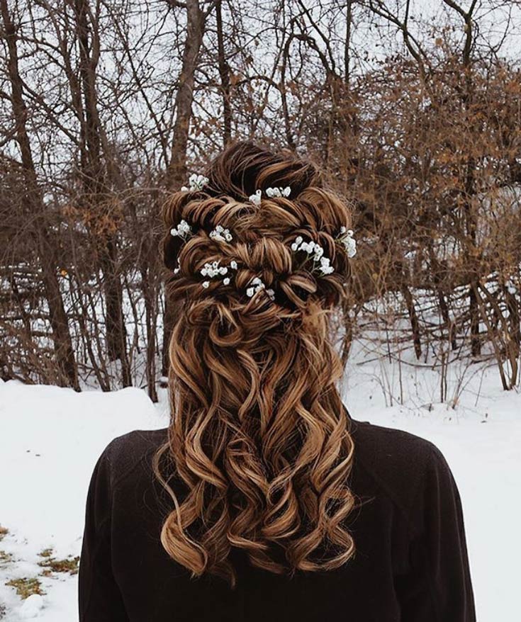 Christmas Hairstyles with Twisted Braided