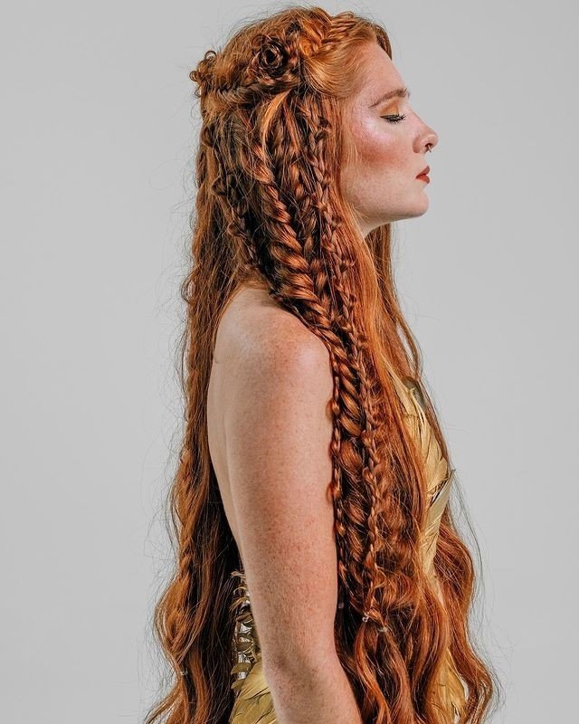 Fairytale braid for festive hair