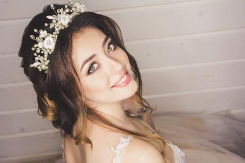 Woman on the wedding day