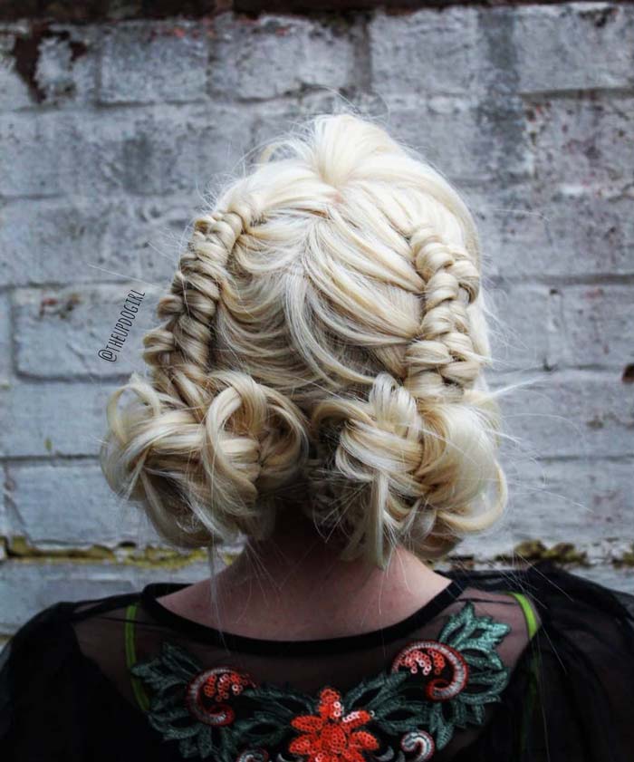 Two Braids with Messy Bun