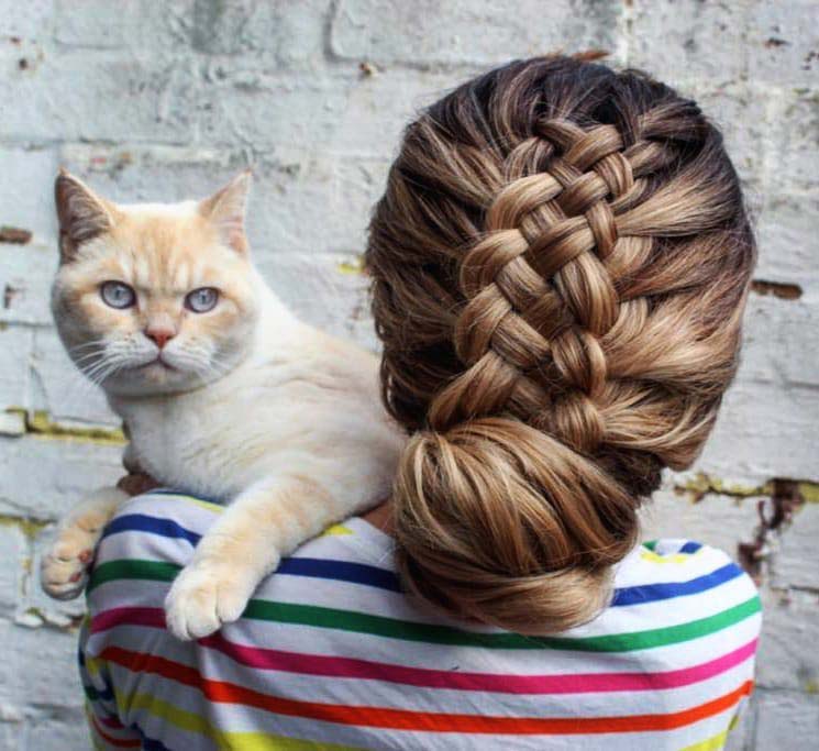 Dutch Braid Updo
