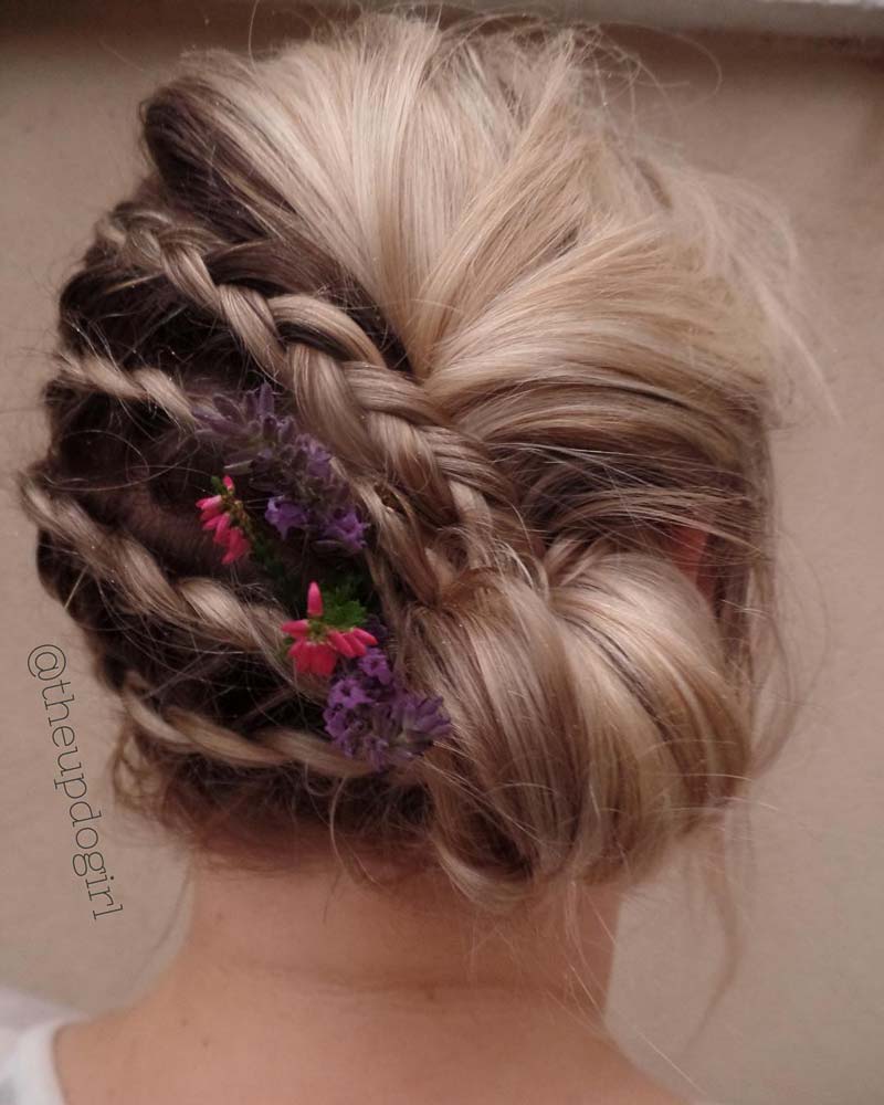 Cornrow Braid Updo