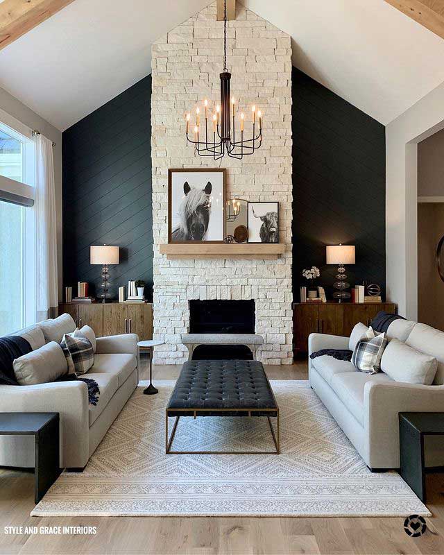 warm farmhouse living room