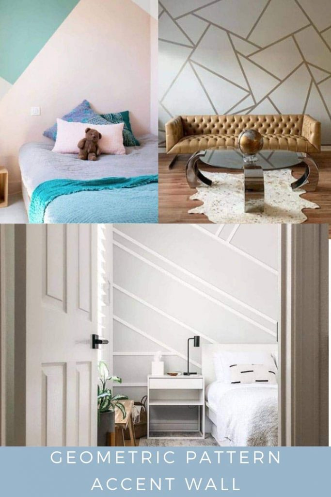 Geometric Pattern Accent Wall
