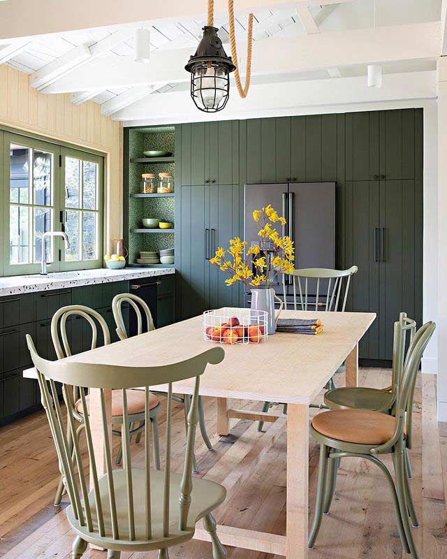 Black and Green Kitchen