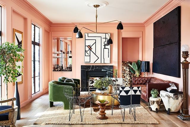 Peach wall color
