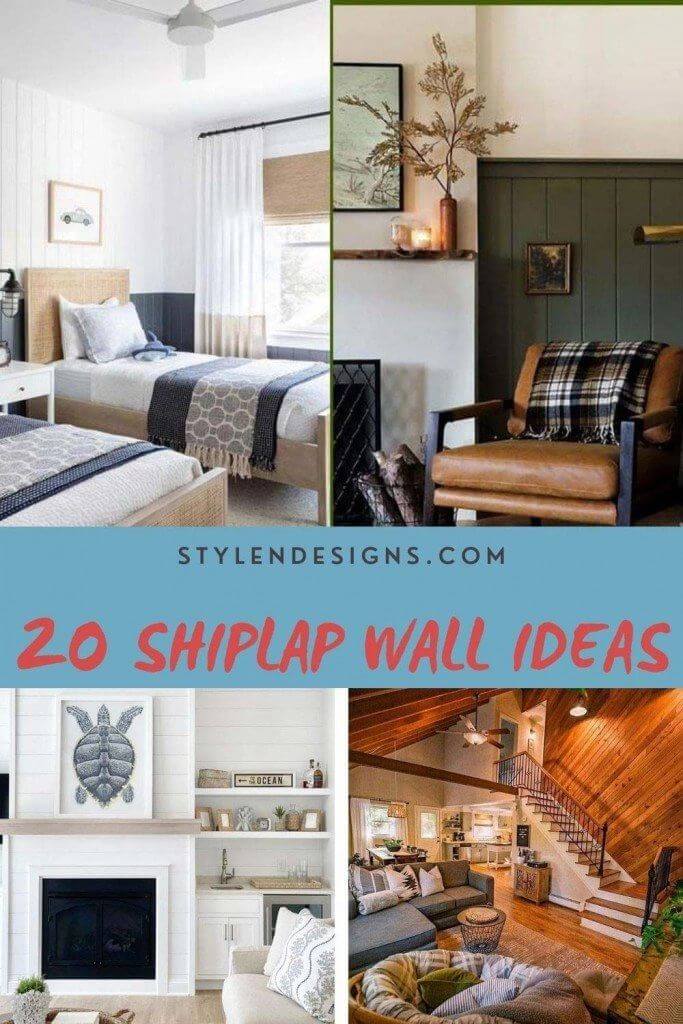 shiplap wall ideas pinterest pin