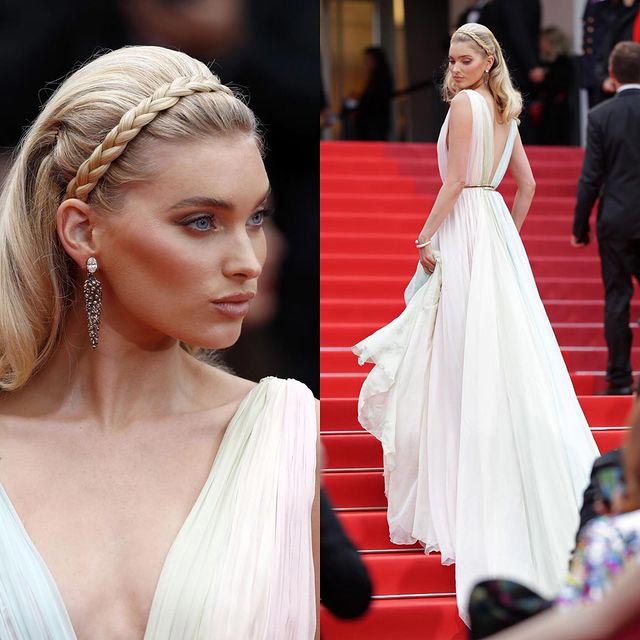 Elsa Hosk Hairstyle on the red carpet