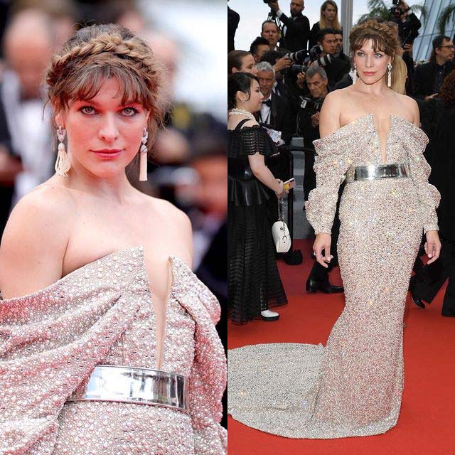 Milla Jovovich on the red carpet