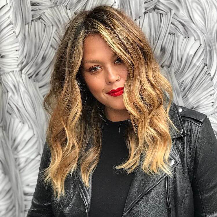 Light Brown Blonde Balayage hair color