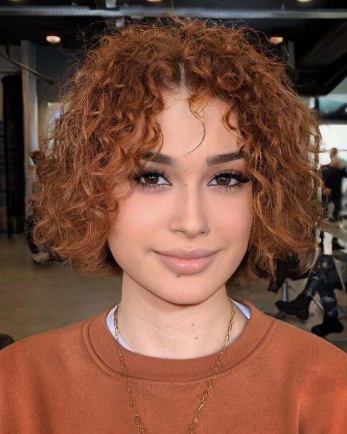 Short-Length Style for Curly Hair