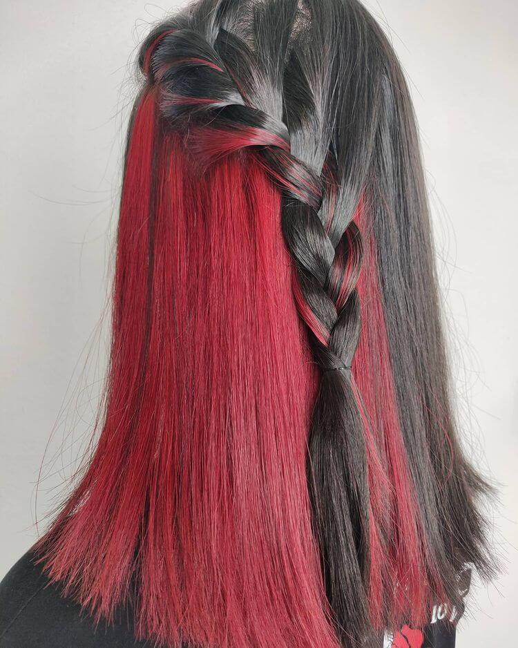 Burgundy Under Dye