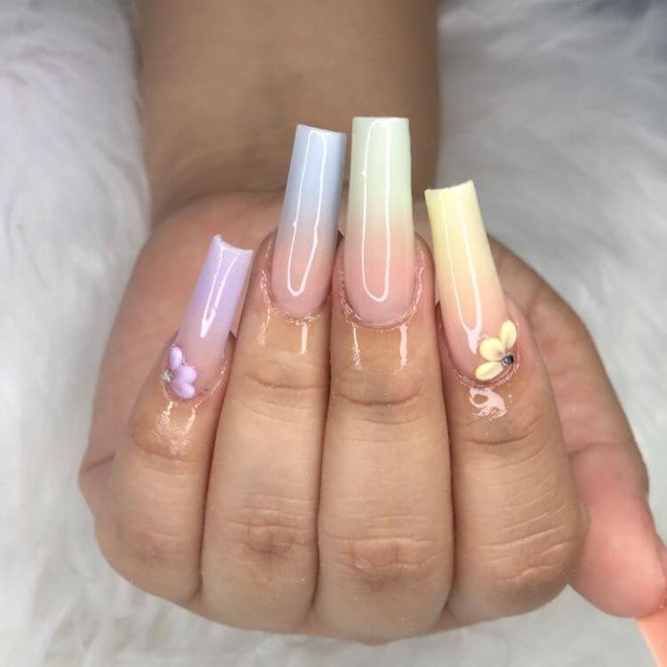 Pastel Gradient Nails