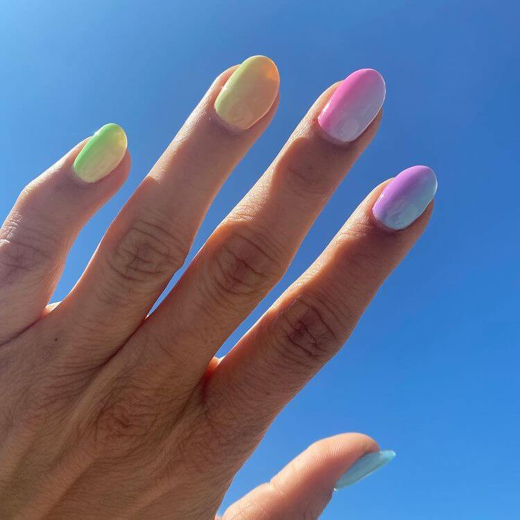 Ombre Pastel Nail Color