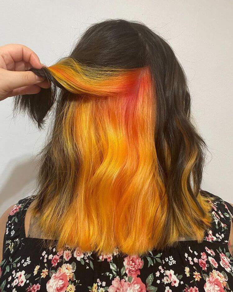 Yellow Tone Under layer hair dye