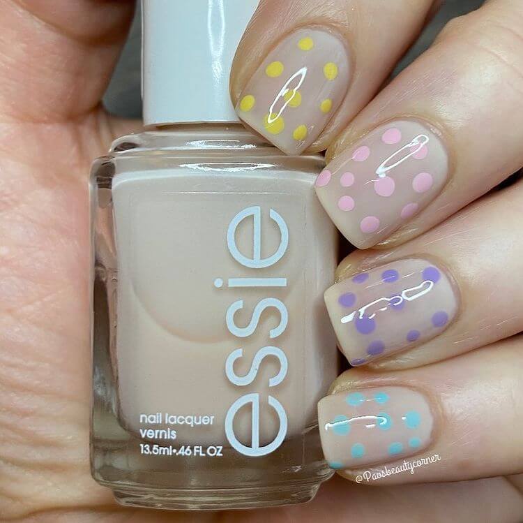 Pastel Dots Nails