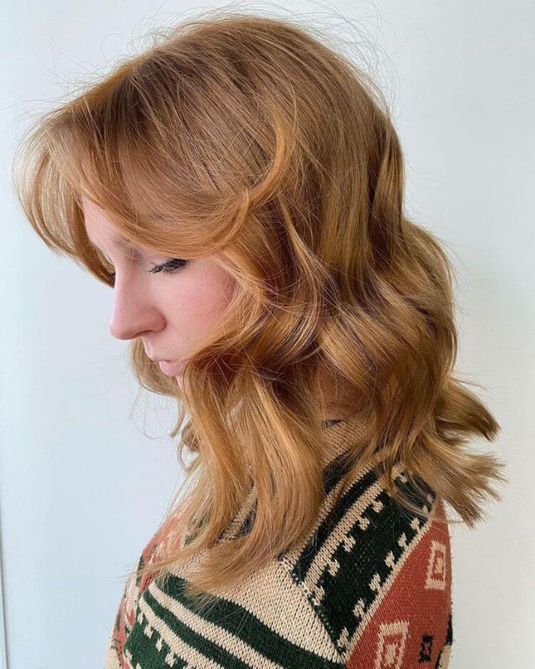 Ginger Hair with Blonde Highlights