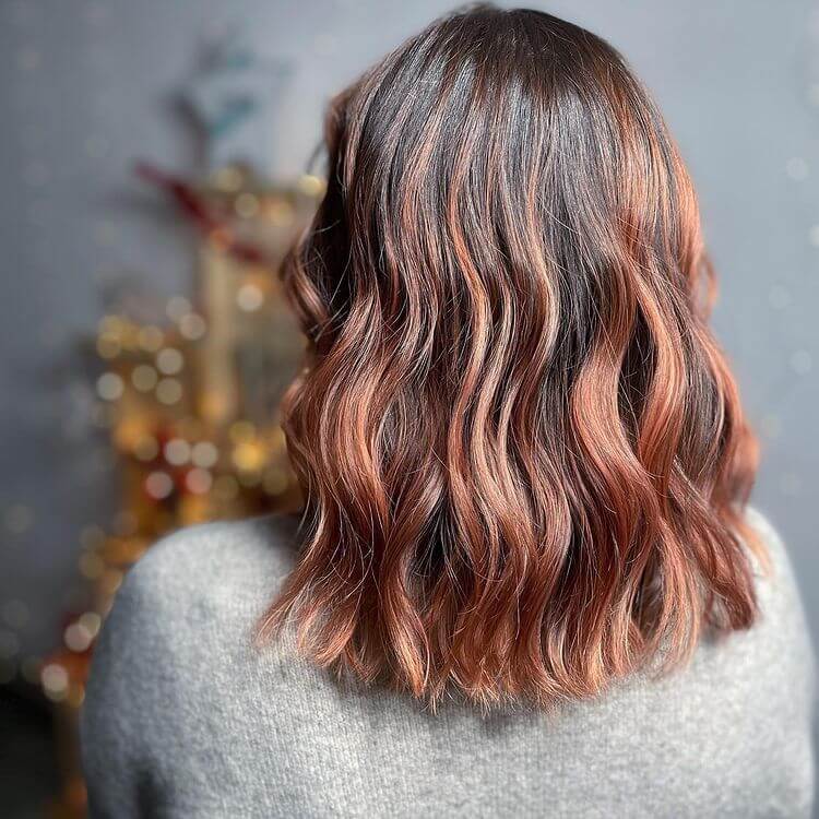 Darker and Shady Lowlights hair color