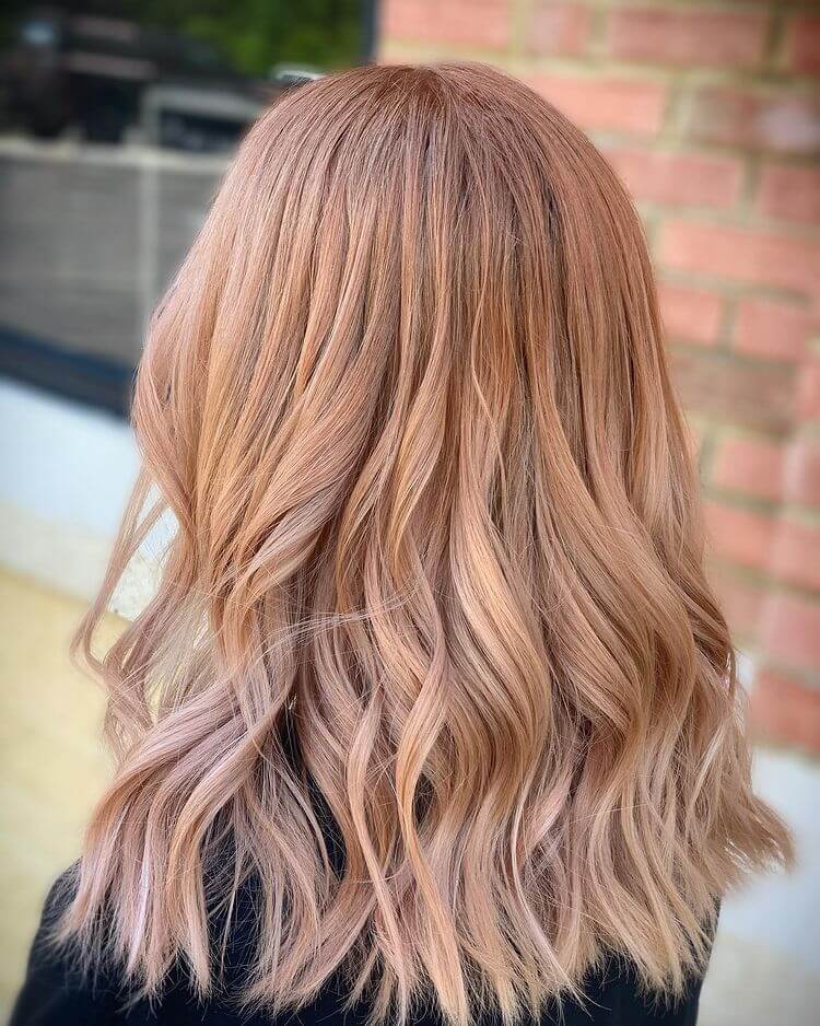 Light Brown Hair with Strawberry Blond Highlight