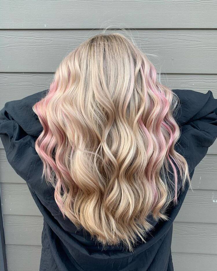 Blonde and Red Highlight