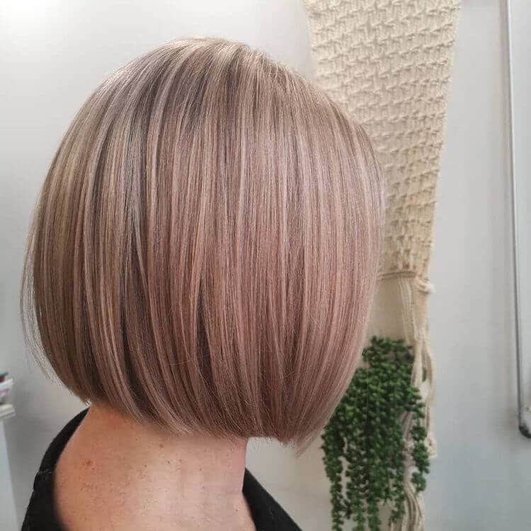 Soft Strawberry blond bob