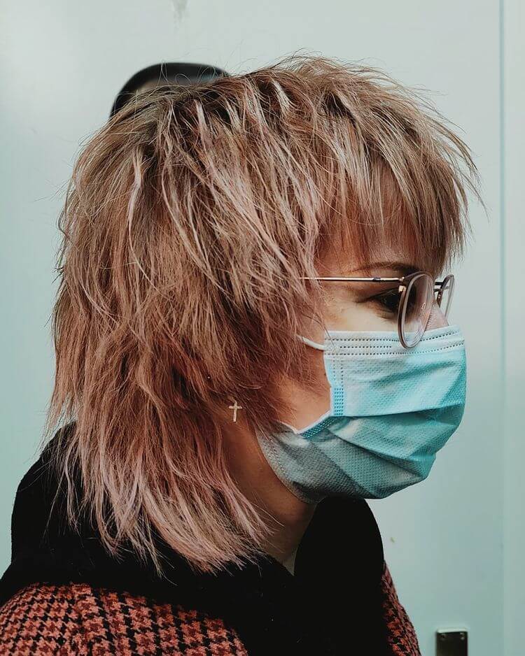 blonde with red underneath