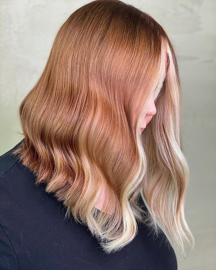 Medium Length Wavy hairstyles and colors