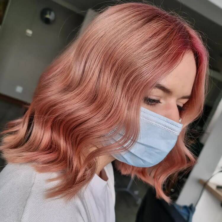 Peachy Hair Color