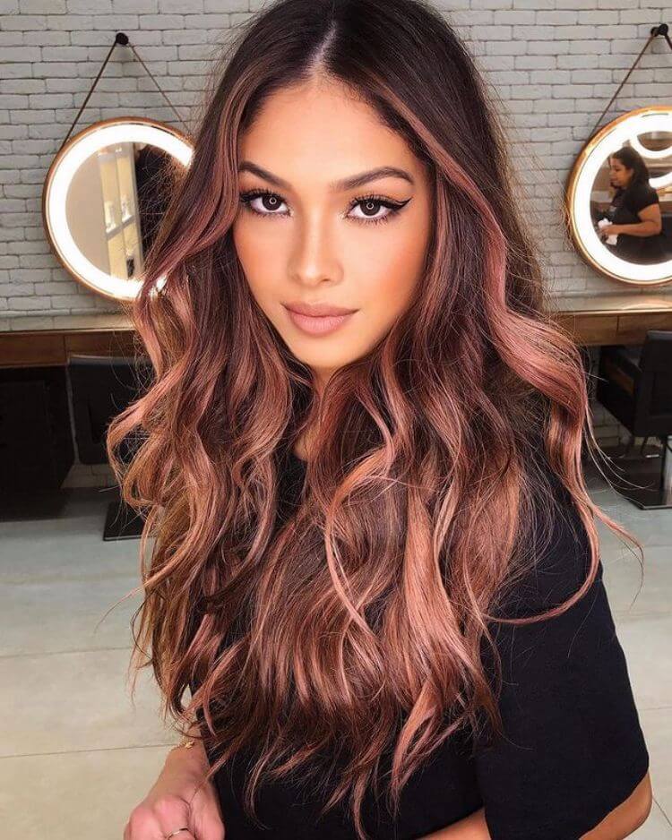 Red Money Pieces hair Color Trend