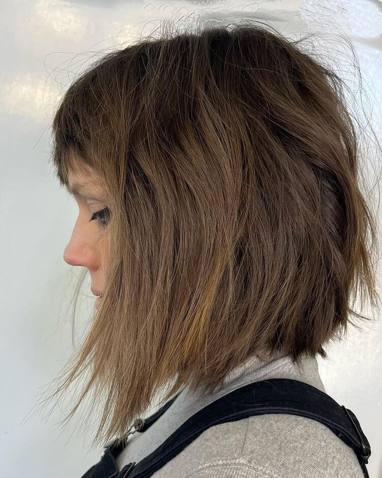 Tousled Razor Bob 