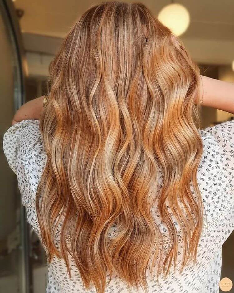 copper blond highlight - hair trend