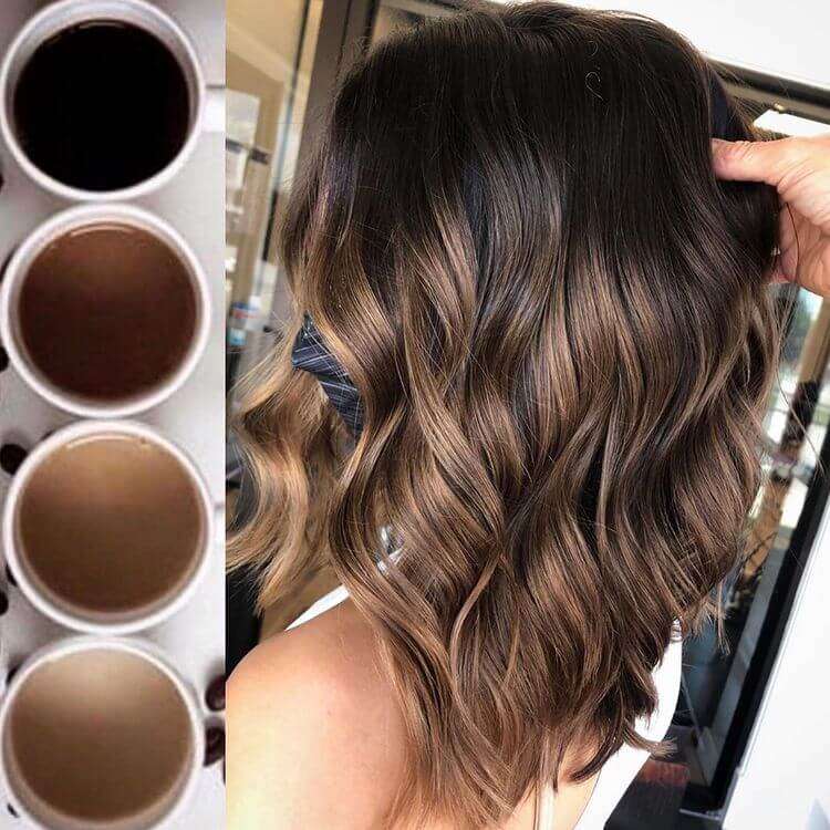 Caramel Highlight color for fall hairstyles