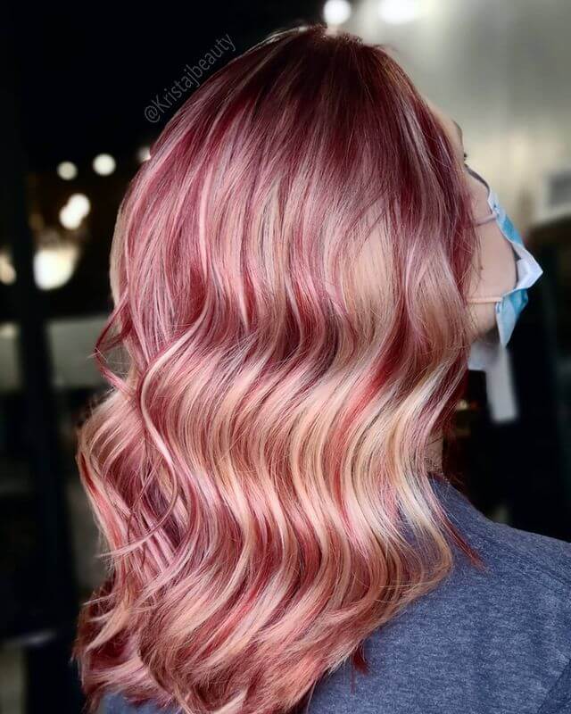 Vanilla Blonde Swirl Hair Color