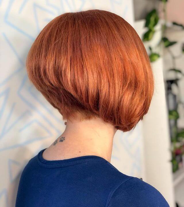 Ginger Voluminous A-line Bob