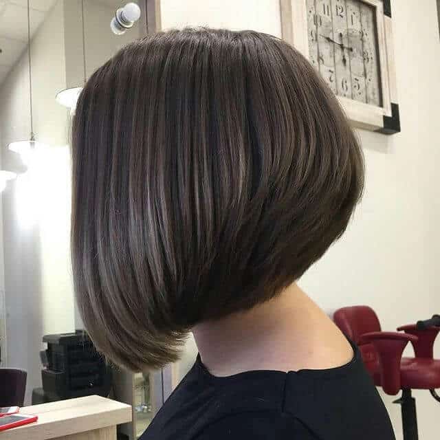 stacked bob short hair