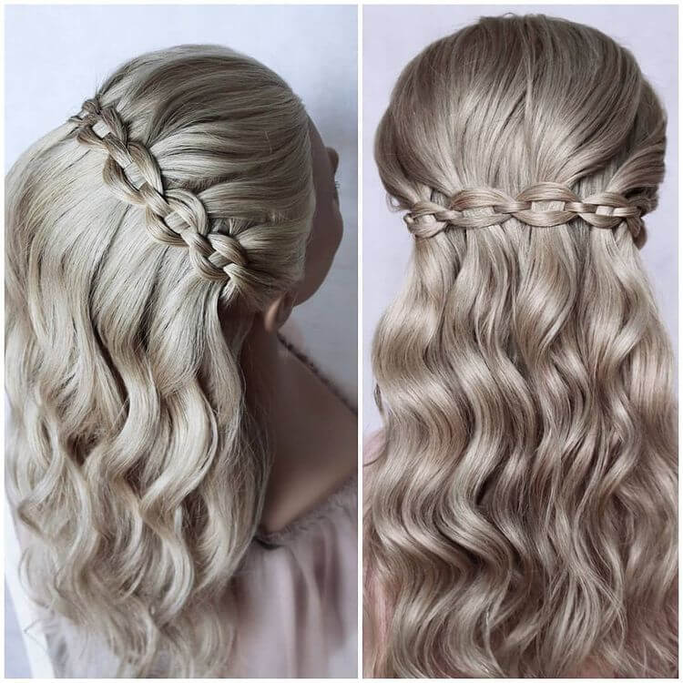 Long thin hair braid