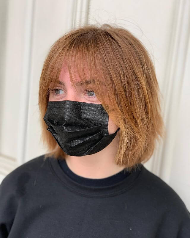 Short Shag Hair with Thin Wispy Bangs