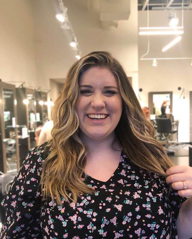 Subtly Layered Blonde Balayage Hairstyle