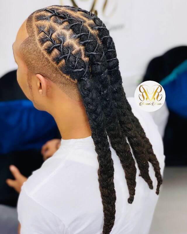 Triple Braided Dreads