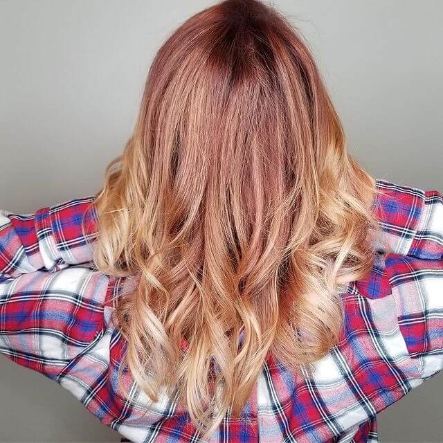 Red to Blonde haircolor